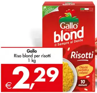 Deco Supermercati Gallo Riso blond per risotti 1 kg offerta