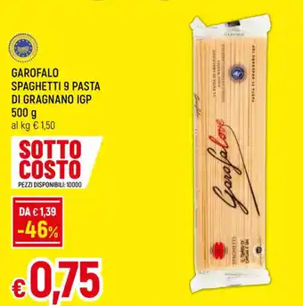 Famila GAROFALO SPAGHETTI 9 PASTA DI GRAGNANO IGP 500 g offerta