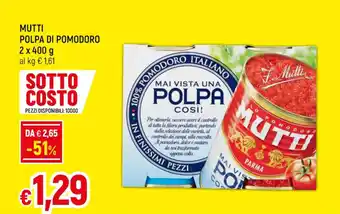 Famila MUTTI POLPA DI POMODORO 2 x 400 g offerta