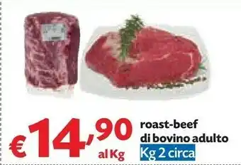 Roast-beef di bovino adulto