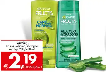 Deco Supermercati Garnier Fructis Balsamo/shampoo vari tipi 200/250 ml offerta