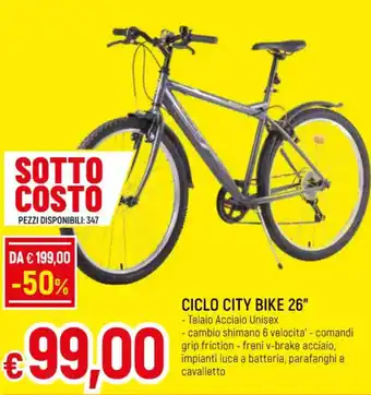 Famila CICLO CITY BIKE 26" offerta