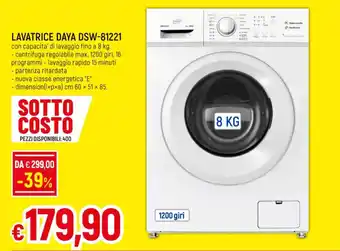 LAVATRICE DAYA DSW-81221