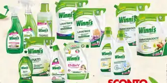 Deco Supermercati Winni's Naturel Linea detergenti vari tipi e grammature offerta