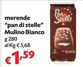 Pam Mulino bianco - merenda pan di stelle 280 g(ml) offerta
