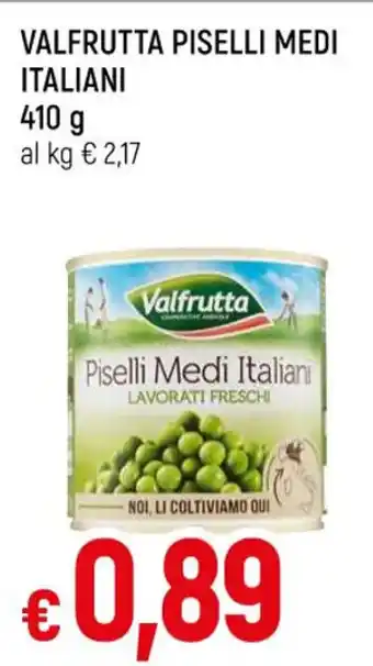 Famila VALFRUTTA PISELLI MEDI ITALIANI 410 g offerta