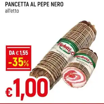 Famila PANCETTA AL PEPE NERO all'etto offerta