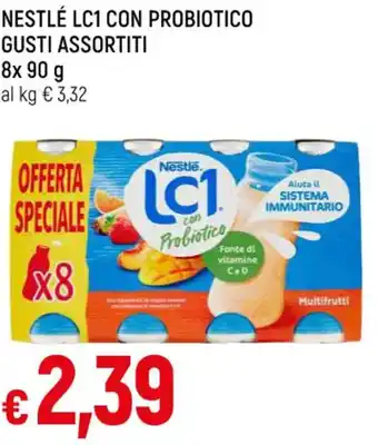 Famila NESTLÉ LC1 CON PROBIOTICO GUSTI ASSORTITI 8 x 90 g offerta