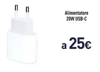 Unieuro Alimentatore 20W USB-C offerta