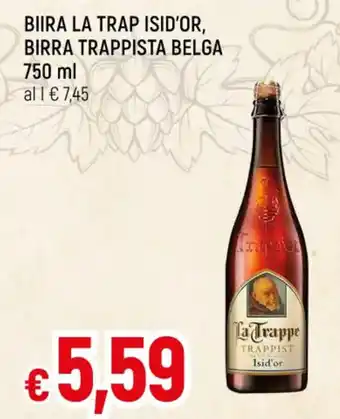 Famila BIIRA LA TRAP ISID'OR, BIRRA TRAPPISTA BELGA 750 ml offerta