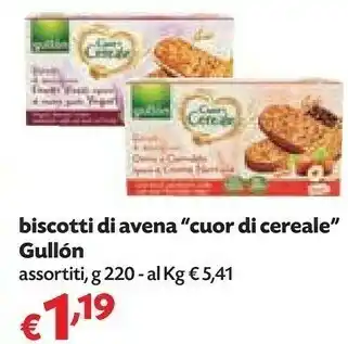 Biscotti di avena cuor di cereali