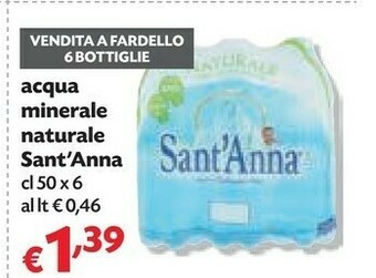 Panorama Acqua sant'anna offerta