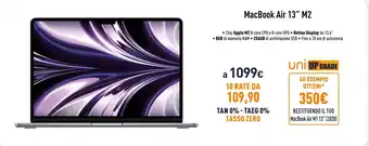 Unieuro MacBook Air 13" M2 offerta