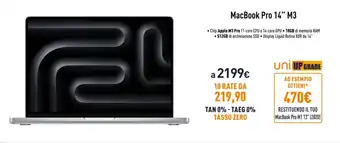 Unieuro MacBook Pro 14" M3 offerta