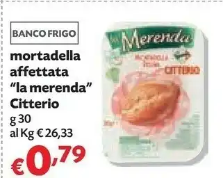Panorama Citterio - la merenda 30 g(ml) offerta