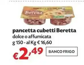 Panorama Beretta - pancetta dolce a cubetti offerta