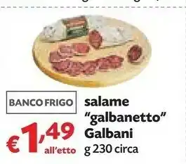 Salame galbanetto