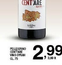 Sigma Pellegrino cent'are vino syrah offerta