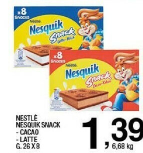 Sigma Nesquik snack cacao 26 g(ml) offerta