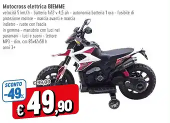 Motocross elettrica BIEMME
