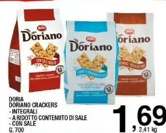 Sigma No crackers salati senza granelli di sale in superficie 700 g(ml) offerta