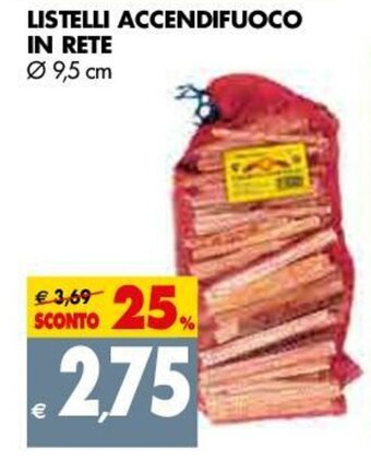 Listelli Accendifuoco in Rete Ø 9,5cm