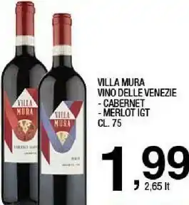 Sigma Villa mura - merlot 750 g(ml) offerta