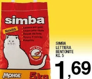 Sigma Lettiera bentonite offerta