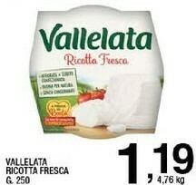Sigma Ricotta fresca senza conservanti 250 g(ml) offerta