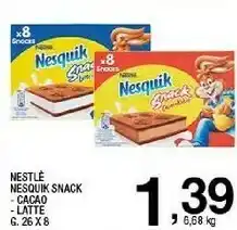Sigma Nestlé - nesquik snack cacao-kakao 208 g(ml) offerta