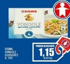 Sigma Sigma vongole sgusciate offerta