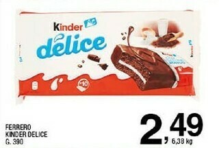 Kinder delice con latte 390 g(ml)