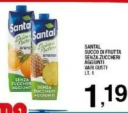 Sigma Ananas senza zuccheri 1000 ml offerta