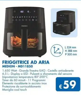 MD Discount FRIGGITRICE AD ARIA MEDION - MD11850 offerta