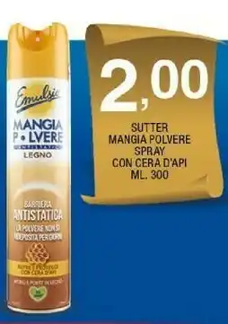 Sigma Sutter mangia polvere spray con cera api offerta