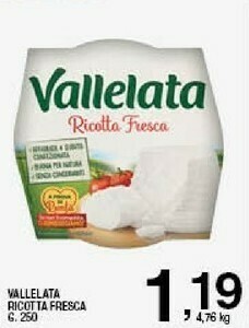 Sigma Ricotta fresca senza conservanti 250 g(ml) offerta