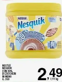 Sigma Nesquik con 30% di zuccheri in meno offerta