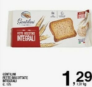 Sigma Fette biscottate integrali 175 g(ml) offerta