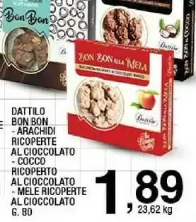 Sigma Arachidi ricoperte al cioccolato offerta
