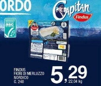 Sigma 2 fiori di merluzzo d'alaska 240 g(ml) offerta