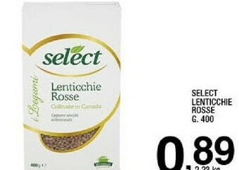 Sigma Lenticchie rosse sgusciate 400 g(ml) offerta