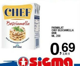 Sigma Besciamella pronta per cucinare chef offerta