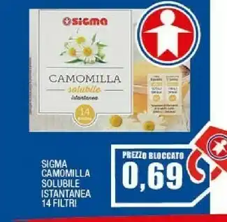 Sigma Sigma camomilla solubile istantanea offerta