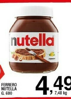 Sigma Nutella offerta