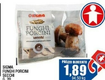 Sigma Sigma - funghi porcini secchi speciali 20 g(ml) offerta
