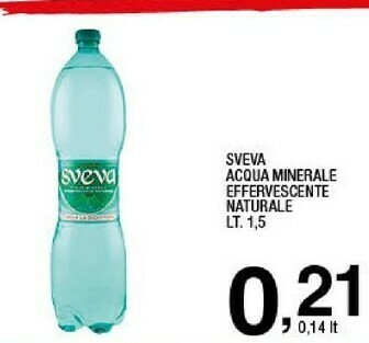 Acqua minerale effervescente naturale