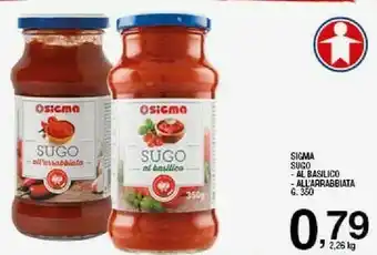 Ok Sigma Sugo al basilico offerta