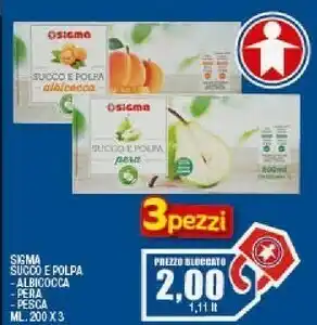 Ok Sigma Sigma - succo e polpa di pera 600 g(ml) offerta