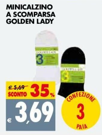 Tigros Minicalzino A Scomparsa Golden Lady offerta