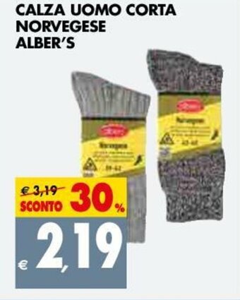 Tigros Alber's Calza Uomo Corta Norvegese offerta